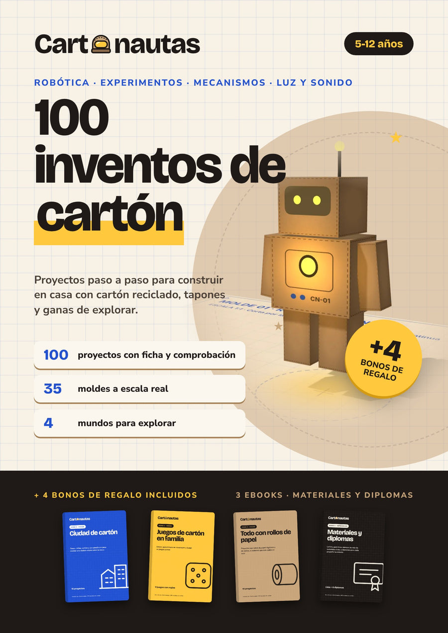 Cartonautas: 100 inventos de cartón + 4 bonos